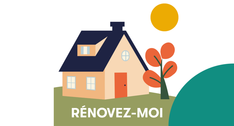 header-renovez-moi illustration d'une maison avec un arbre à droite et un soleil au dessus
